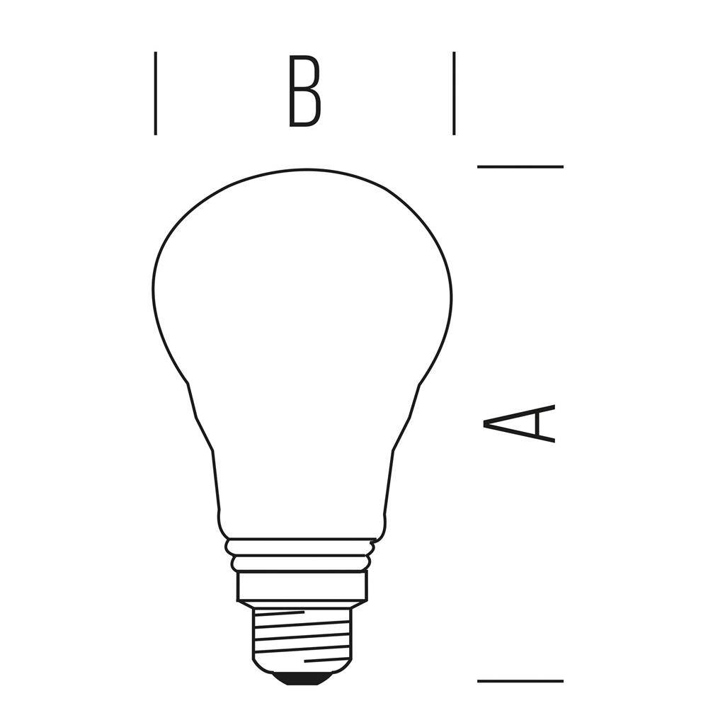 Lampadina led goccia e27 13,5w 6500k