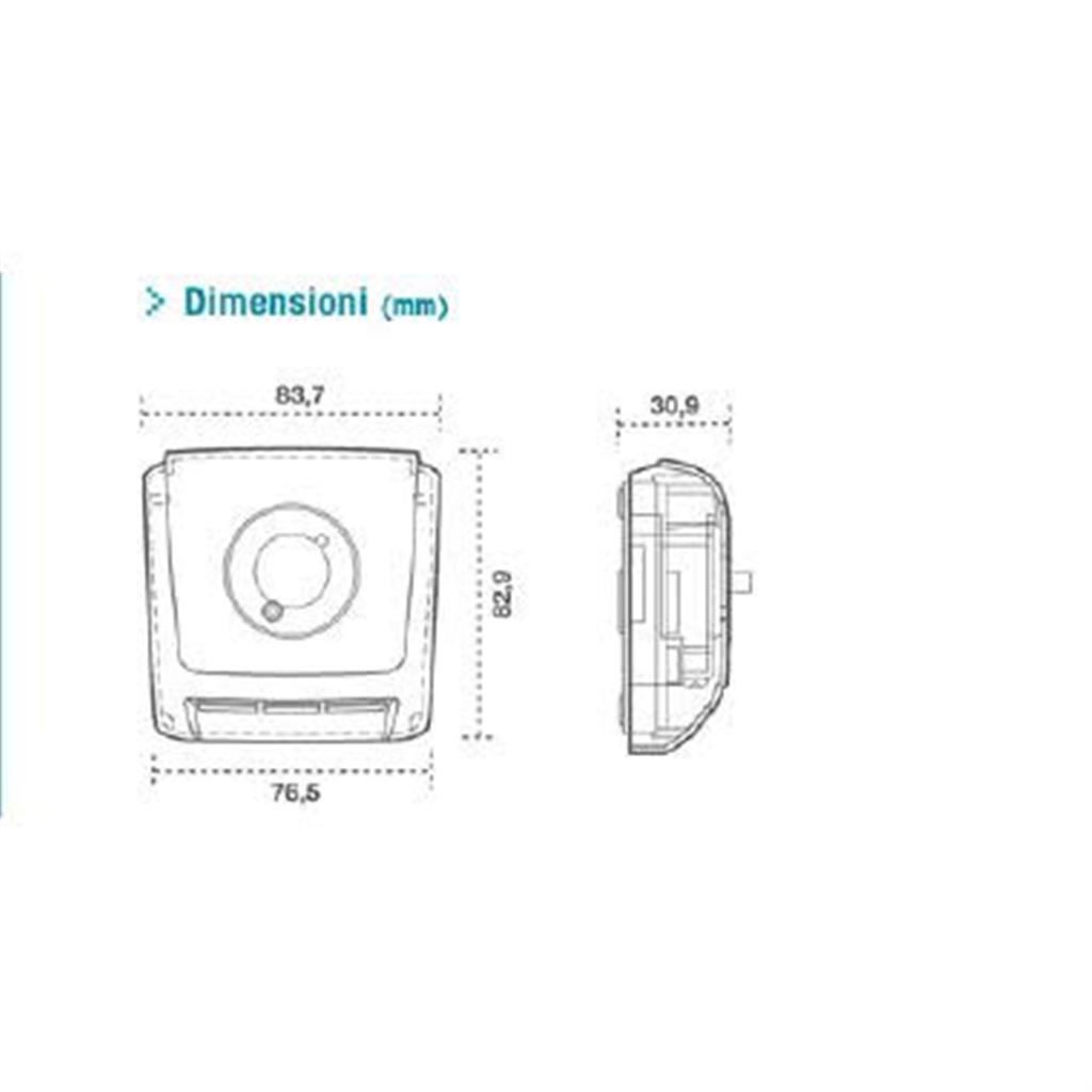 Termostato da parete per ambiante Orbis Clima MLI OB320522, Regolazione  5-30°C, IP20, per riscaldamento e condizionatori, Bianco