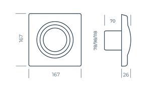 Aspiratore Ø 100 mm Ponente apertur aut.