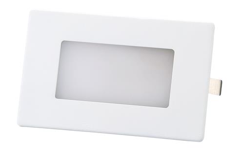 Orbis - OB137312 - MINIBRIL LED Lampada segnapasso/emergenza da incasso 1  modulo DIN con frontalini bianco, antracite e alluminio