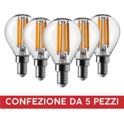 OSRAM Lampadina LED a filamento, sfera 40W 4000K E14 Dimmerabile